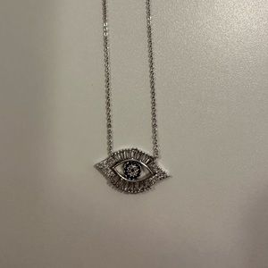 Sterling Silver Evil Eye Necklace